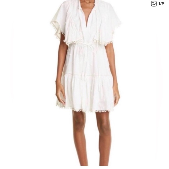 FARM Rio Dresses & Skirts - FARM Rio White Long Sleeve Dress